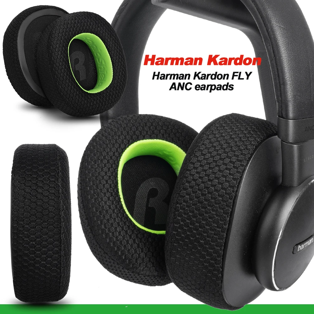 Coussinets d'oreille de remplacement pour Harman Kardon FLY ANC, cache-oreilles en maille à mémoire de forme, en éponge protéinée