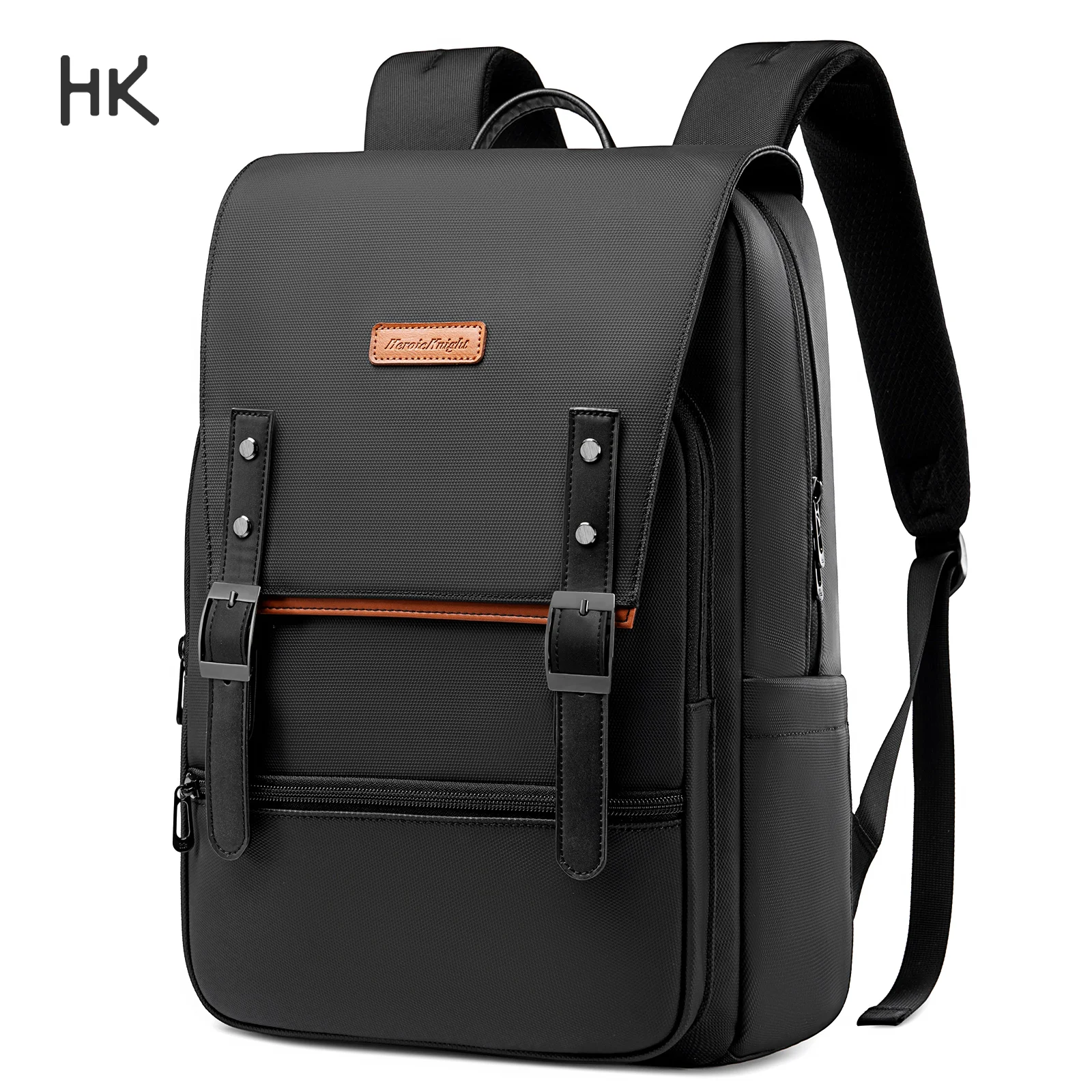 

Стильный деловой рюкзак HK, простой рюкзак для ноутбука 15,6 дюймов, водонепроницаемый мужской рюкзак для путешествий, работы, офиса, винтажная школьная сумка