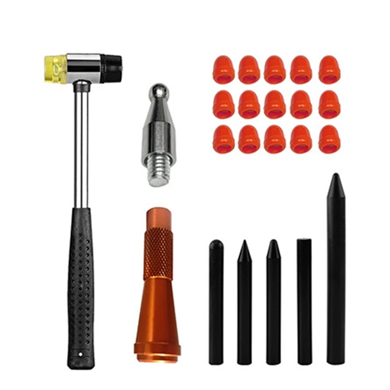 

Car Dent Removal Tools Dent Removal Paintless Dent Repair Tool Auto Repair Tools Metal+Nylon Hammer Aluminum Tap Down Pen