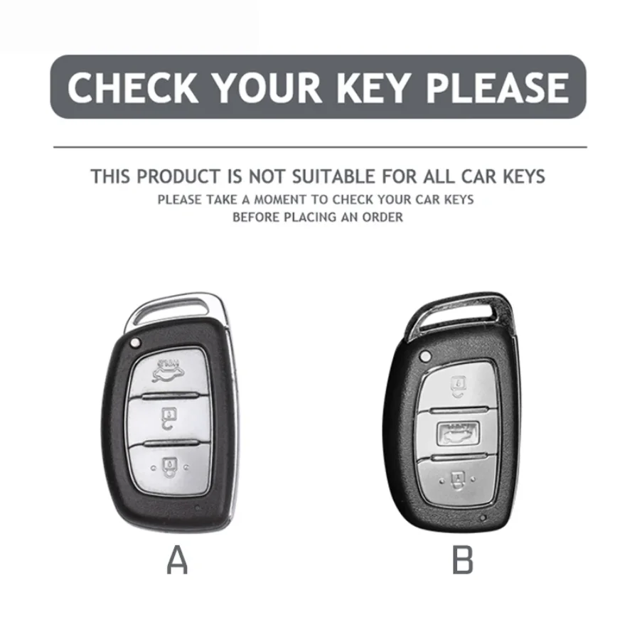 TPU Car Key Case For Hyundai ix35 i40 i20 i10 Tucson Elantra Creta Sonata Ioniq Accent Creata 3 Buttons Smart Remote Fobs Cover 2