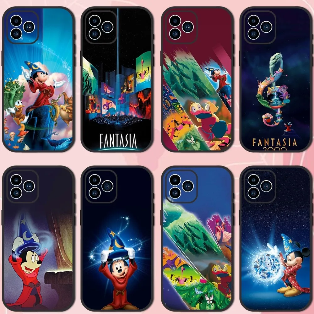 MINISO Disney F-Fantasia 2000 Phone Case For Samsung Galaxy S10 FE S21 Ultra S22 Lite Soft Phone Shell Back Cover