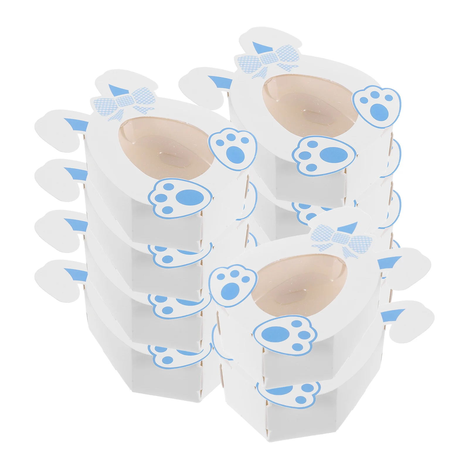 

10 Pcs Candy Boxes Gift Cartoon Bunny Design Durable Material Easter Party Decoration Small Treat Boxes Snack Container