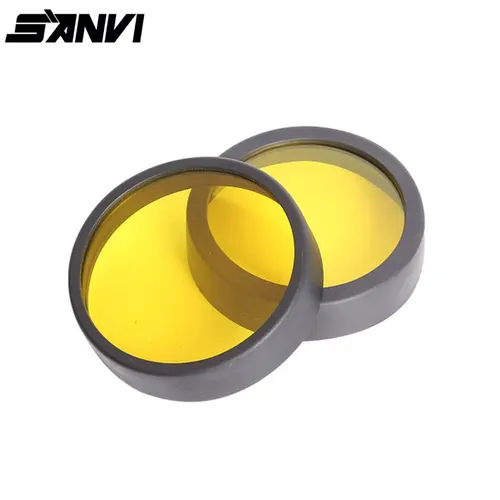 Imagen 1 del producto SANVI 2 PCS 135MM 4.5 pulgadas Cubierta amarilla para foco de luz de trabajo