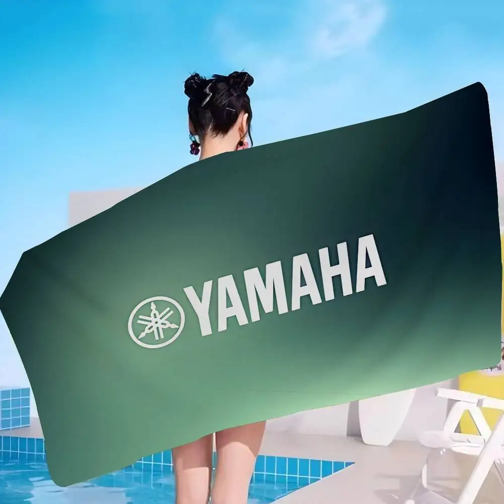 Sign Y-Yamaha – serviette de plage en microfibre, absorbante, douce, à séchage rapide, pour Yoga, station de natation, escalade