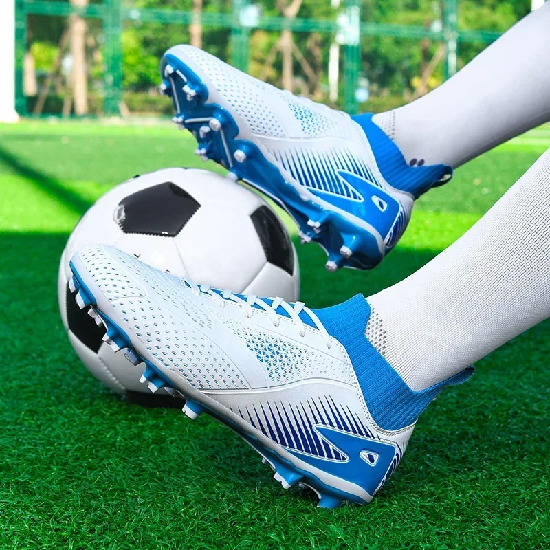 2025 Men's Soccer Shoes Large Size Ultralight Football Boots Boys Sneakers Non-Slip AG/TF Soccer Cleats Ankle Boots Unisex