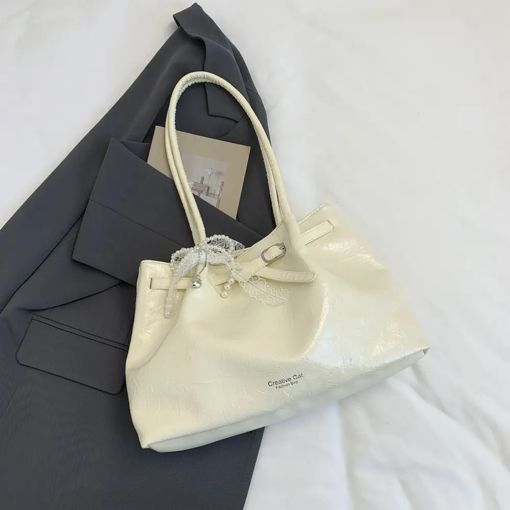 Leatherwork Designs - Bolso tipo cubo de cuero sintético