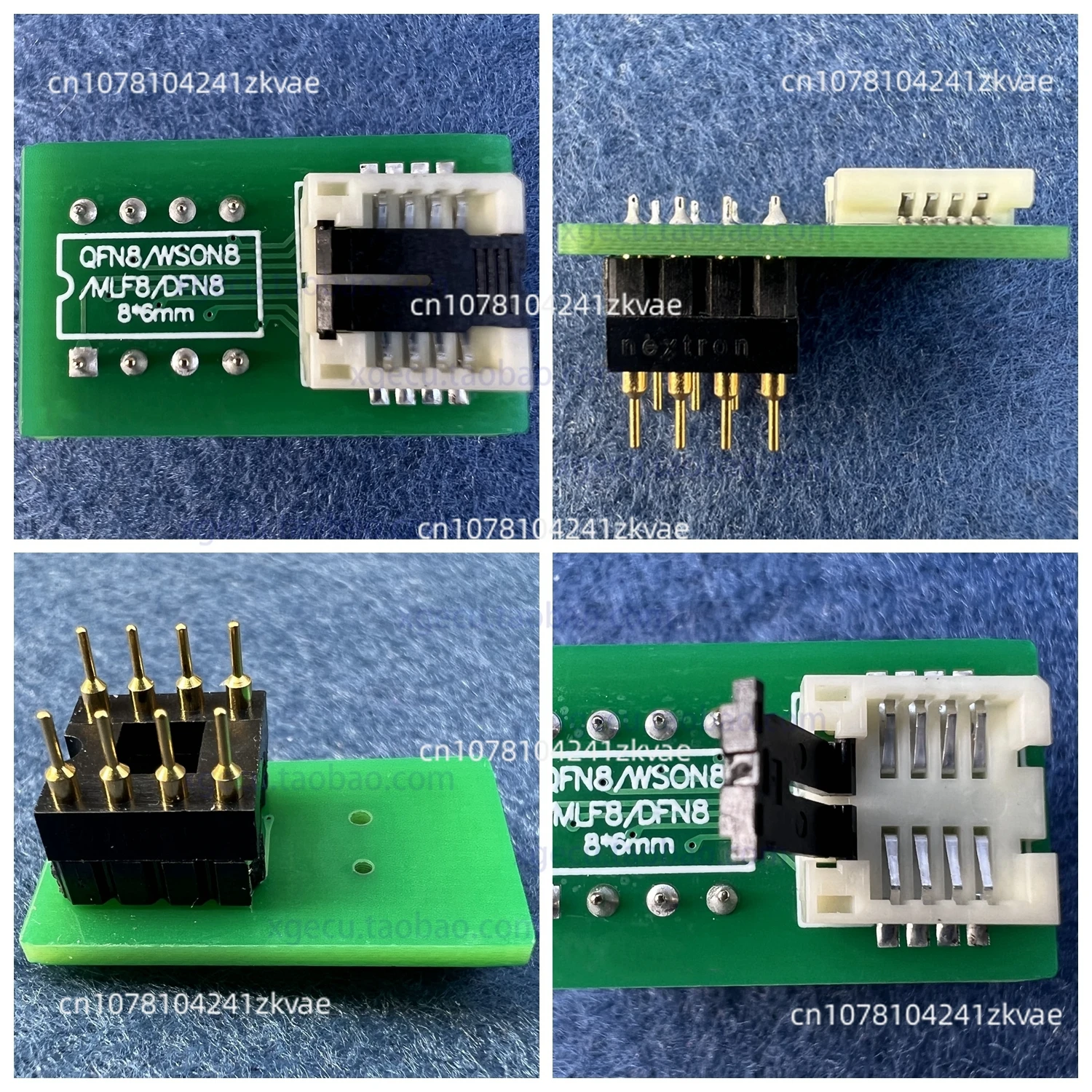 Original QFN8 WSON8 MLF8 TO DIP8 adapter burning socket 6 * 5 or 8 * 6 mm chip