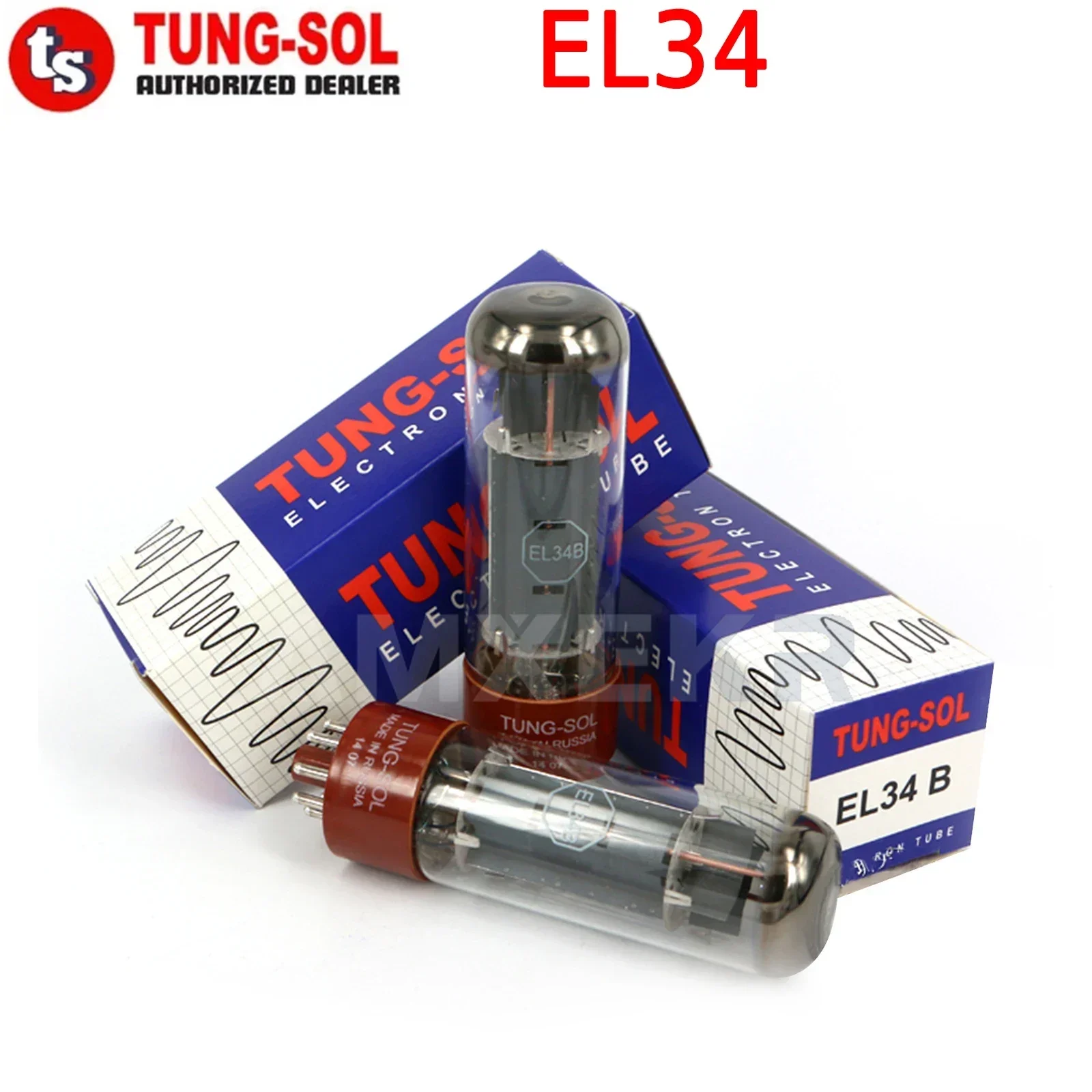 

TUNG-SOL EL34 Electronic Tube Replacement 6CA7 6P3P 6L6 Vacuum Tube Original Factory Precision Matching for Amplifier