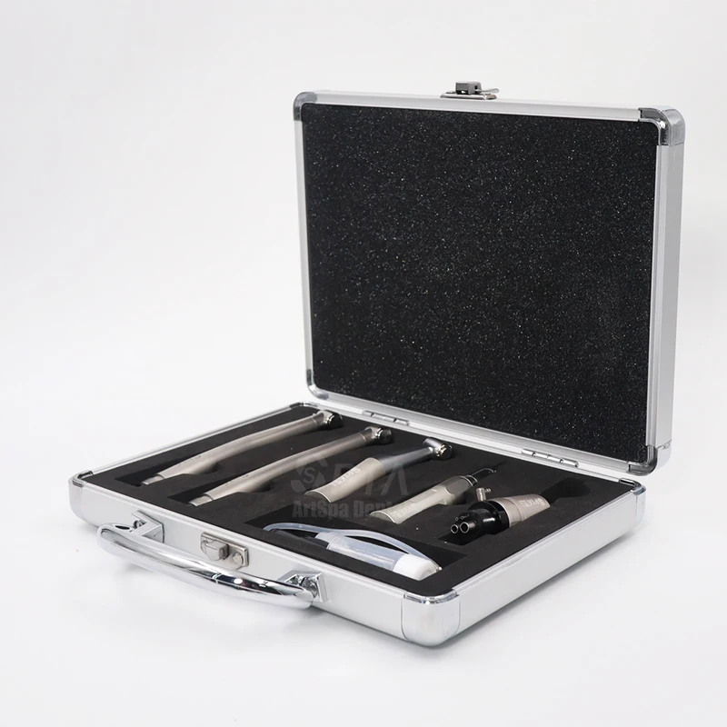 Dental Bright Light Dentistry Tool High and Low Set For Dentist Clinical Handpiece Kit plastic box or metal box