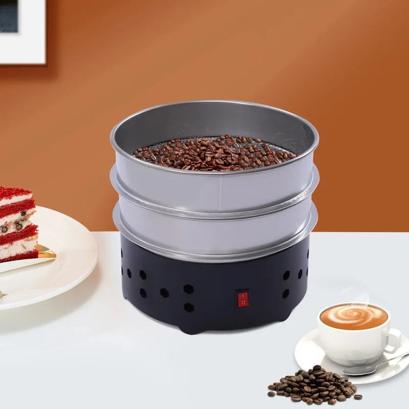 Portable Coffee Bean Cooler Double Layer Mesh Coffee Bean Cooling Machine Chaff Separator Cooling Roaster for Home Cafe