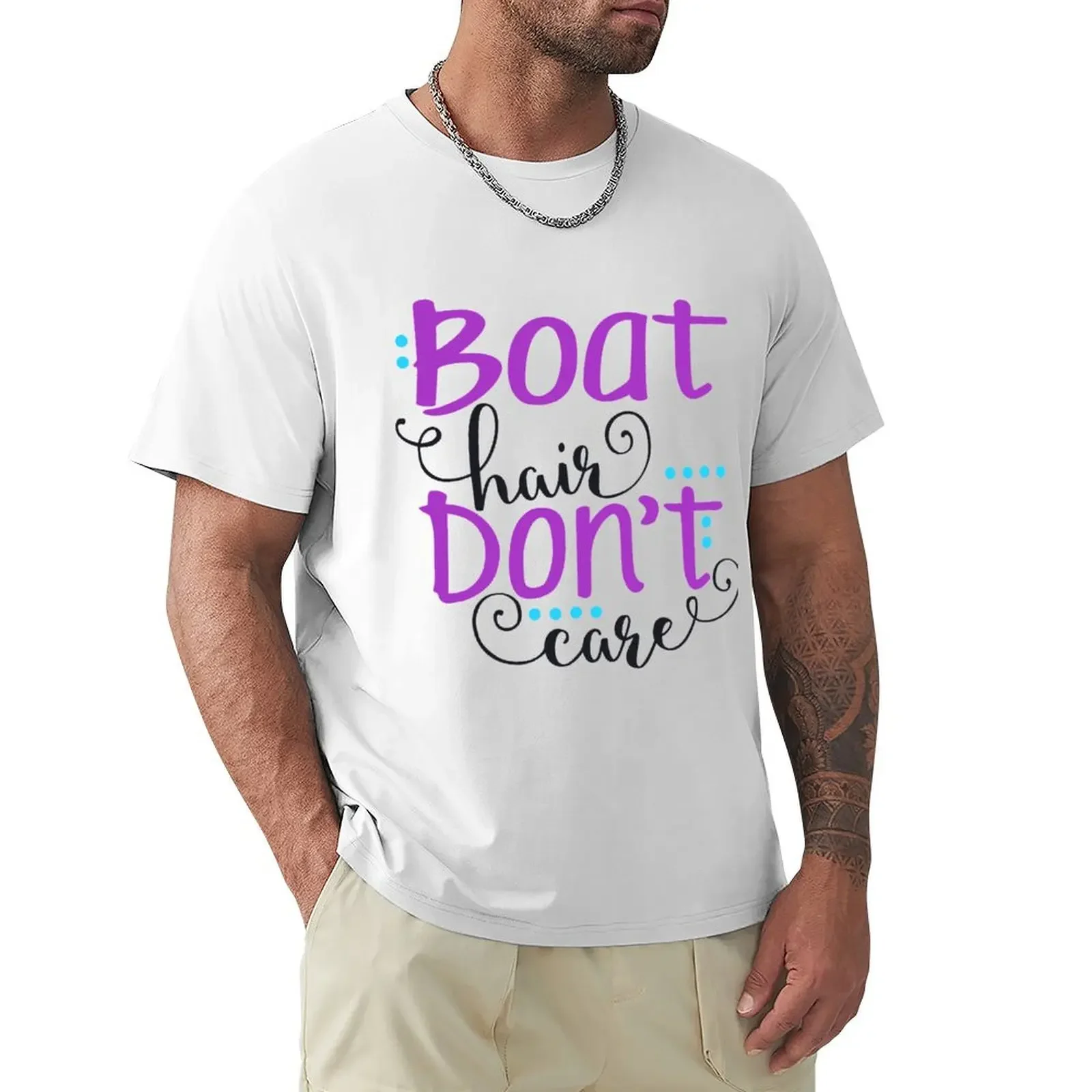 Boat Hair Don't Care T-Shirt customizeds Aesthetic clothing heavyweights t shirts for men pack 2024 hot new arrival manga style