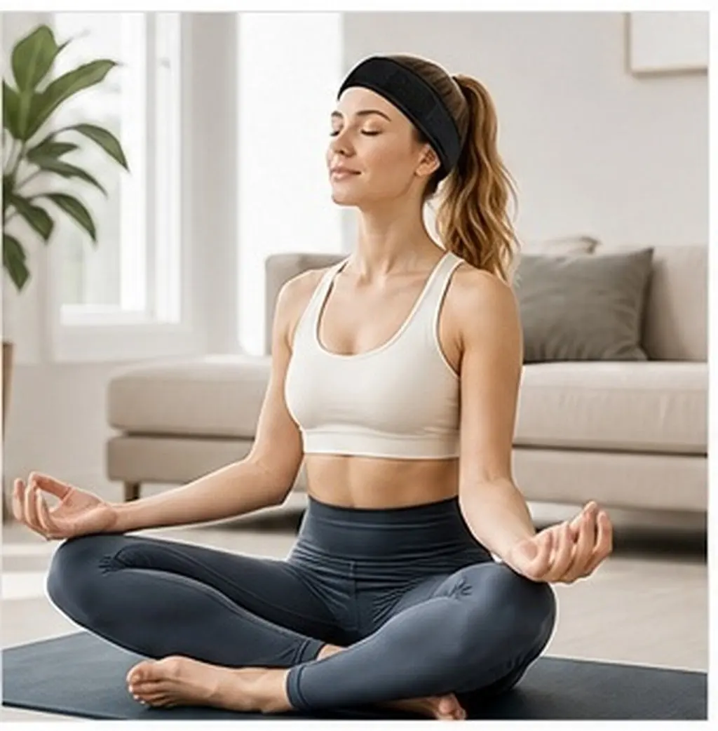 Portable Acupressure Headband Yoga Relaxation Tool Reusable Daily Use Scalp Massager Comfort Neck Wrap Band Head Massage Comb