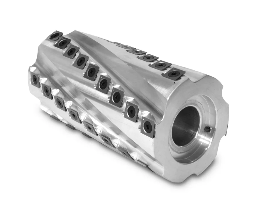Fhonk Woodworking Spiral Cutterhead For Shaving Machine Planer Cutter Cutterhead Moulder Spindle