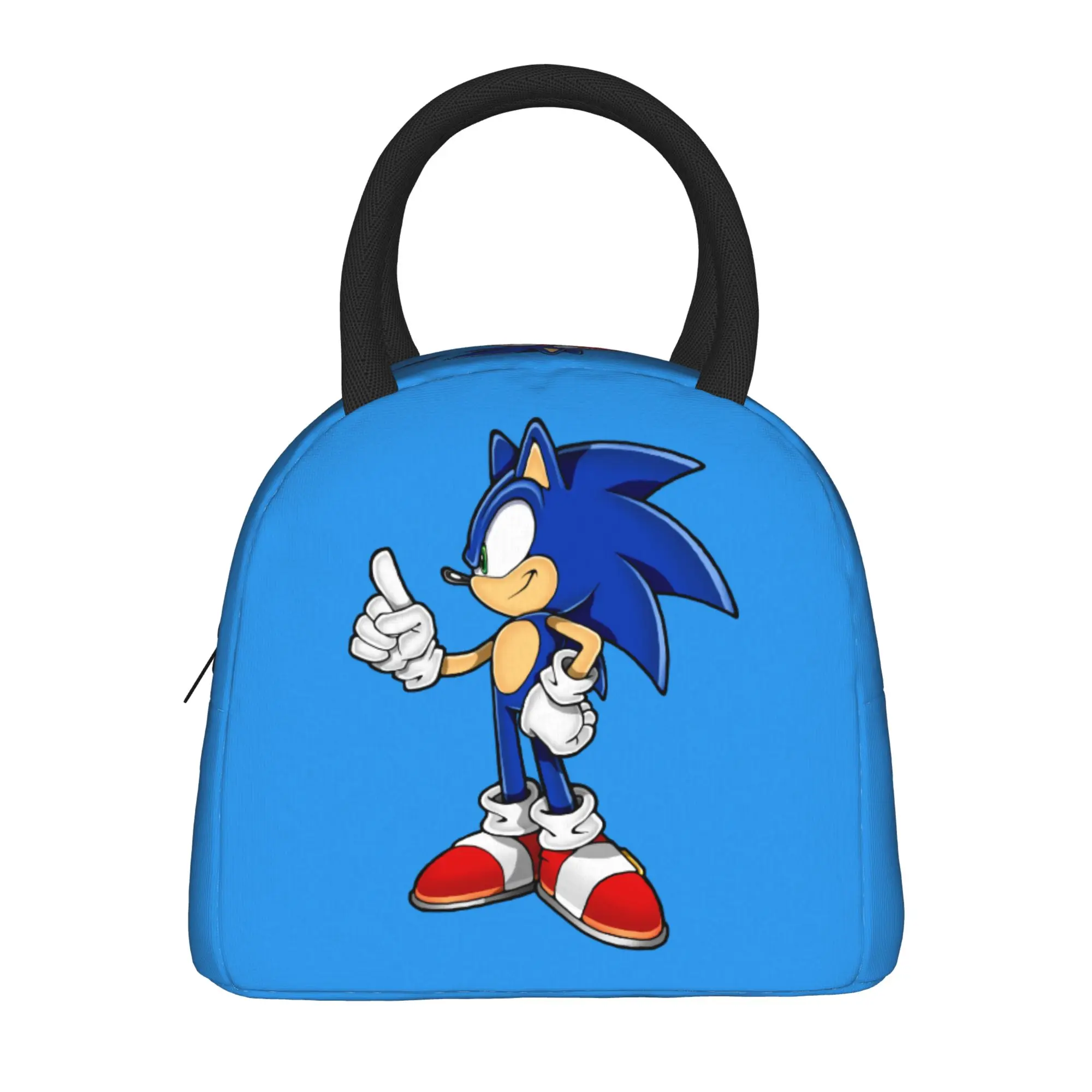 Shadow The Hedgehogs  Insulated Lunch Bags Cooler Bag Lunch Container  Portable Tote Lunch Box Food Bag Beach  Outdoor