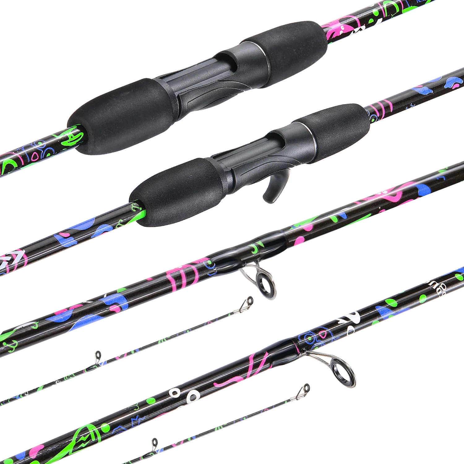 Caña de pescar carbono Sougayilang 1.8m – Spinning y Casting - imagen 2