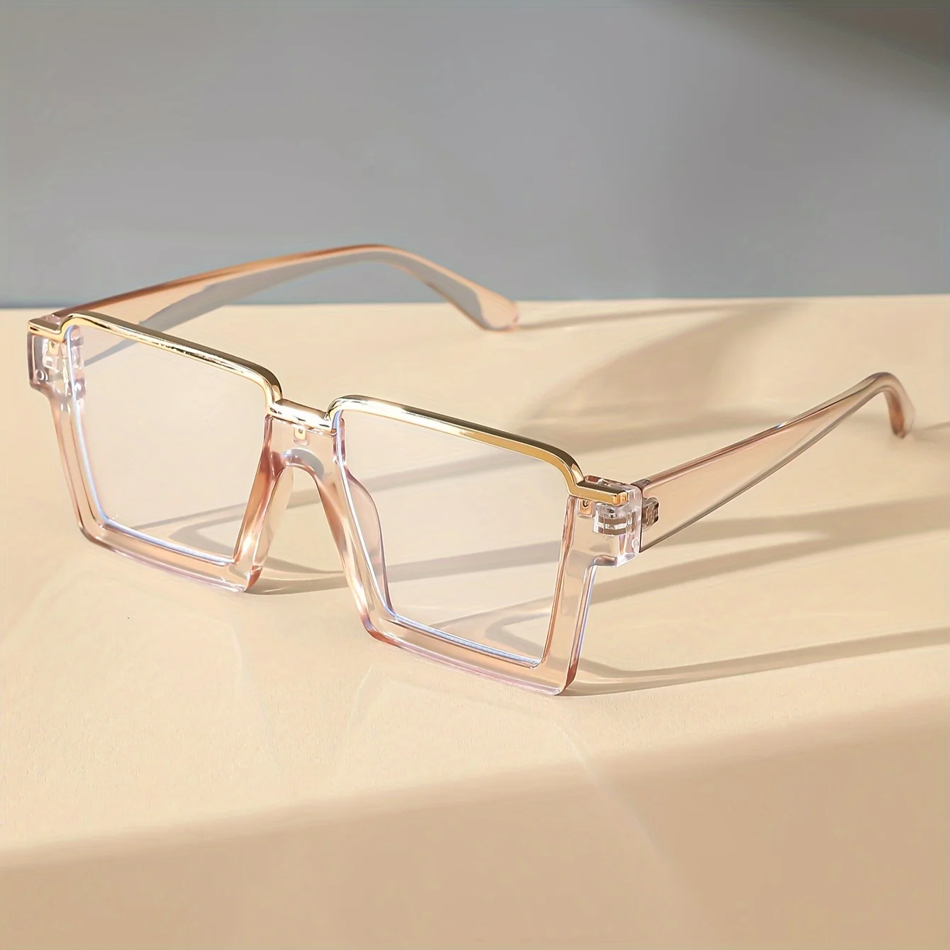 แว่นตาแฟชั่นกล่องสไตล์ Y2K เหมาะสําหรับงานปาร์ตี้ วันหยุด และอุปกรณ์ประกอบฉากภาพถ่าย |   วัสดุพีซีที่ทนทาน