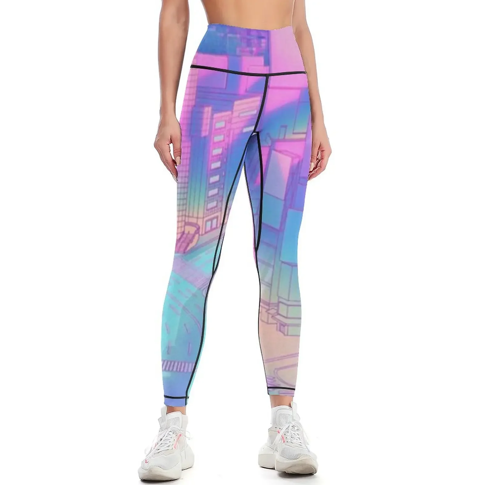 

Pastel Japan Poster 2023 Leggings sports for push up sporty woman gym Golf wear Sweatpants Womens Leggings