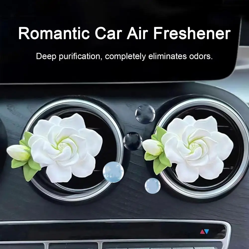 Aromatherapy Air Freshener for Car Refresh Drive with Gardenia Aromatherapy Car Air Fresheners Auto Diffusers for Relaxation A