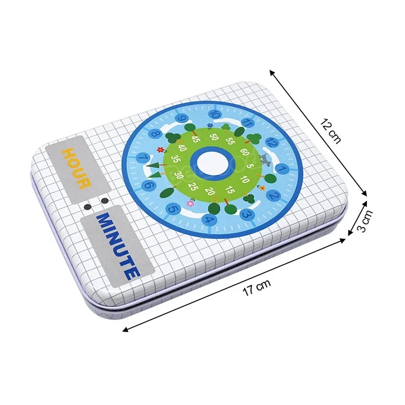 Juguete de Ábaco de madera para niños, palo de conteo de Color, caja de hierro, matemáticas, educativo