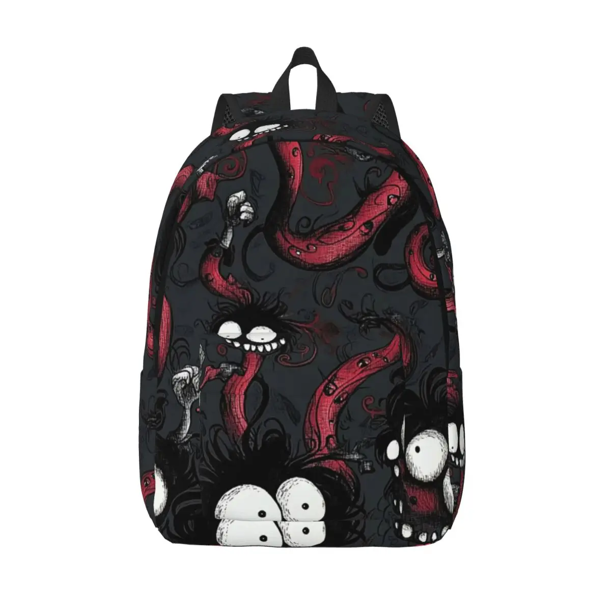 

Eerie Fantasy Characters With Exaggerated Eyes Backpack School Bag Hiking Travel Daypack for Men Women Bookbag Shoulder Bags