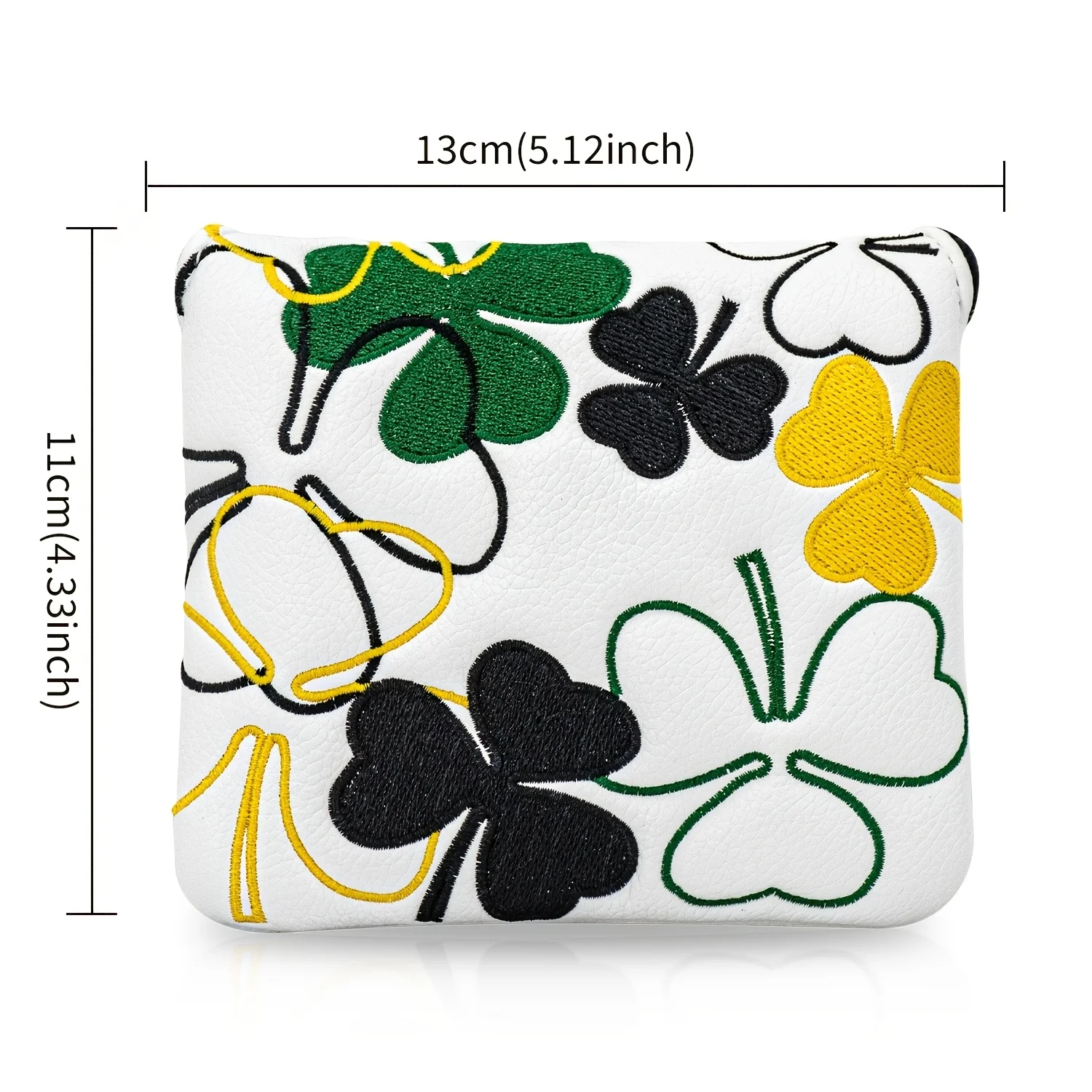 1pc Floral Print Style Design Style Club Head Cover, Golf Putter Club Cover, Golf Mallet Putter Cover - PU with Advanced image 6