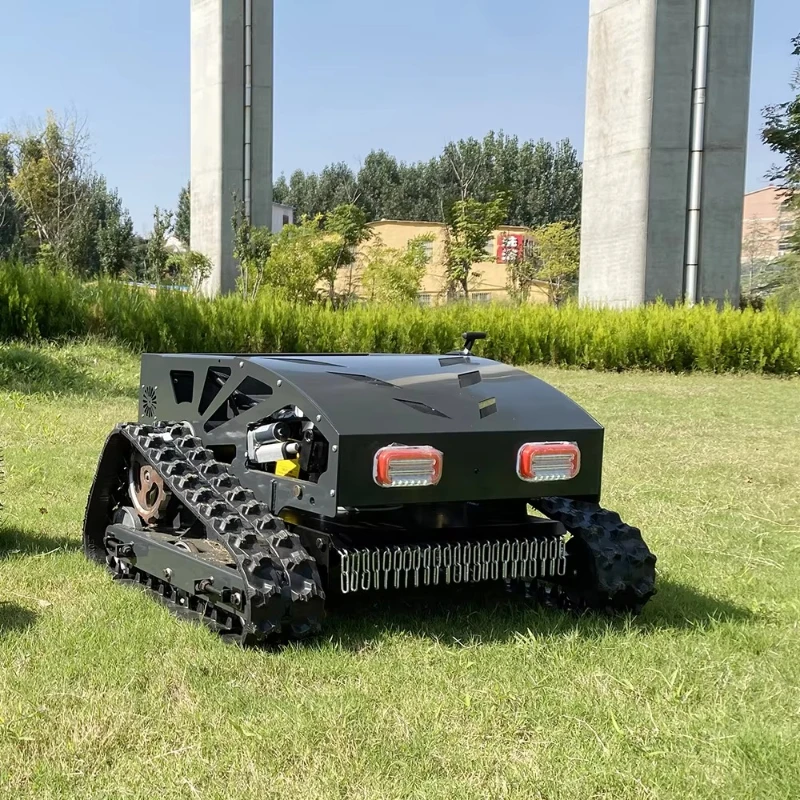 التحكم عن بعد جزازة العشب اللاسلكية ذاتية الدفع الشديدة المنحدر جزازة العشب آلة قطع مناسبة للحديقة والأرض المراعي #5