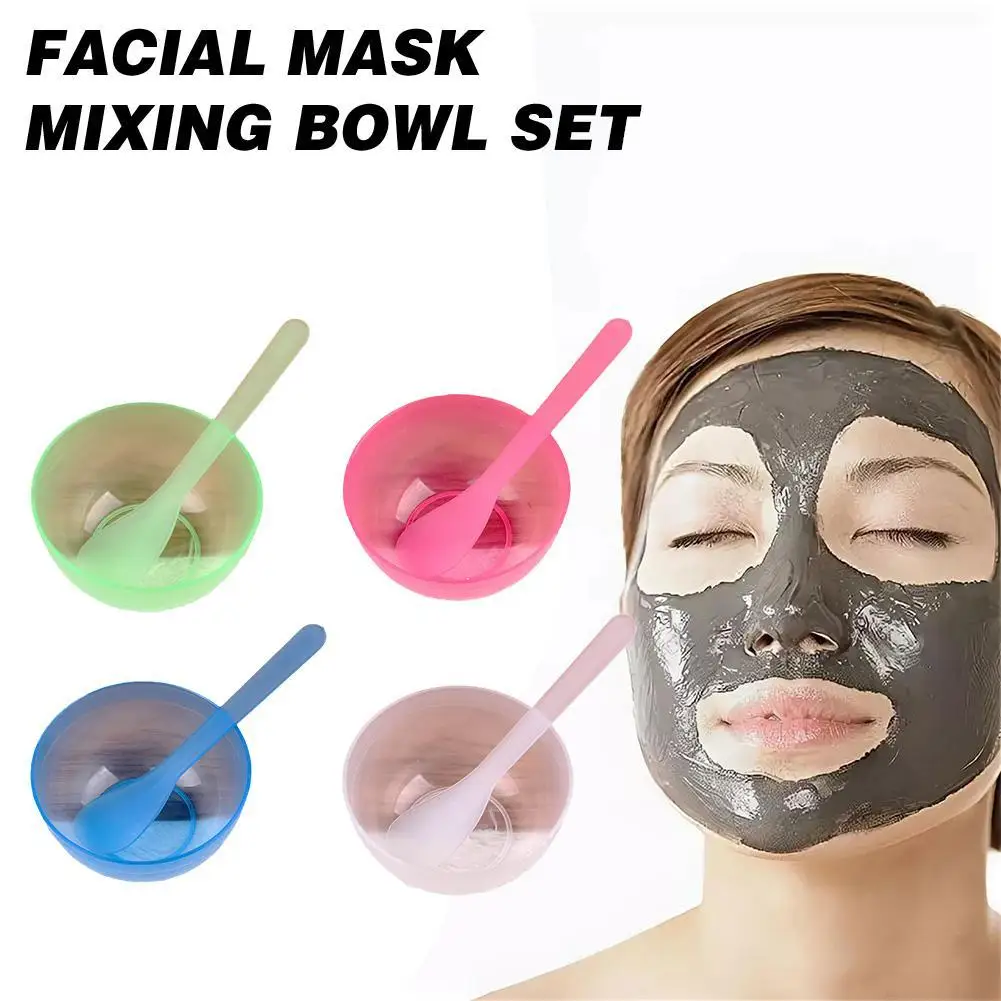 Mask Tool Set Mask Mixing Bowl Set Girl Facial Skin Tool Mixing Cosmetic Mask Female Care Accessories Beauty Kit Supplies B F8X7