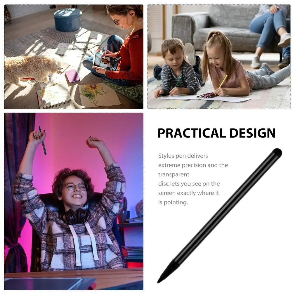 Retractable Universal Touch Screen Pen Capacitive Stylus Pen For Smart Phone Tablet For iPad Point Round Thin Tip