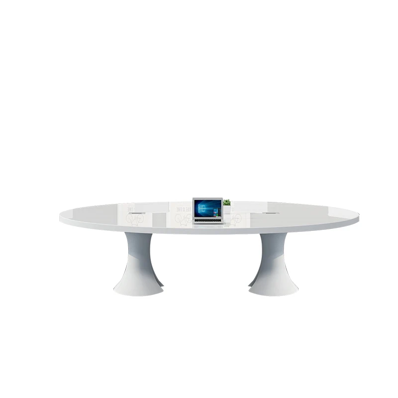 

Custom Paint Small Conference Table Simple Modern Long Table Oval Training Table Furniture