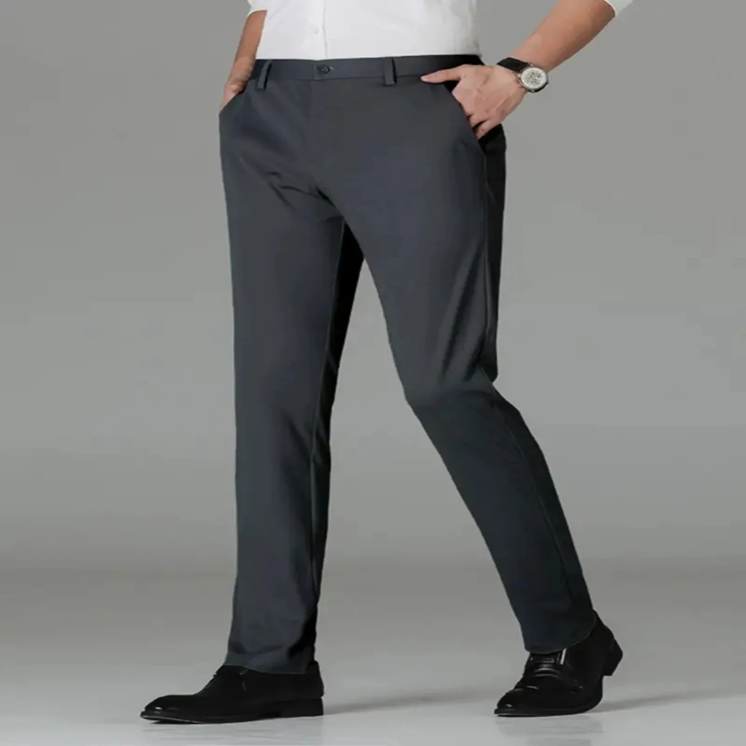 Small Size & Order Size Up, New MensBusiness Long Medium Elastic Dress Pants Taekwondo pants Wing chun Kung fu pants men