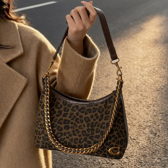 Женские сумки с леопардовым принтом в стиле ретро, высококачественные темпераментные сумки, женские косые сумки для пригородных поездок