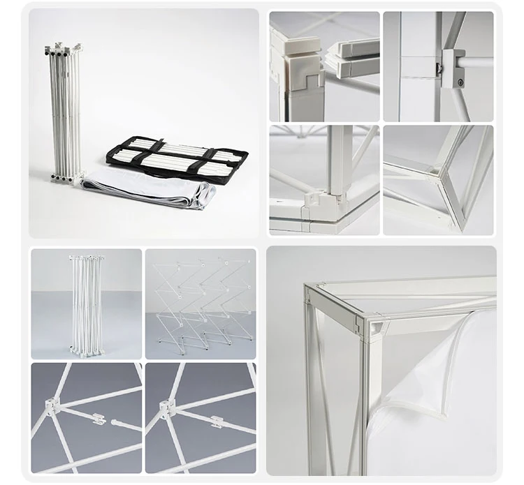 SEG Ausstellungs-Hintergrund-Ständer, individuell bedruckte Stoff-Display für die Präsentation von Veranstaltungen