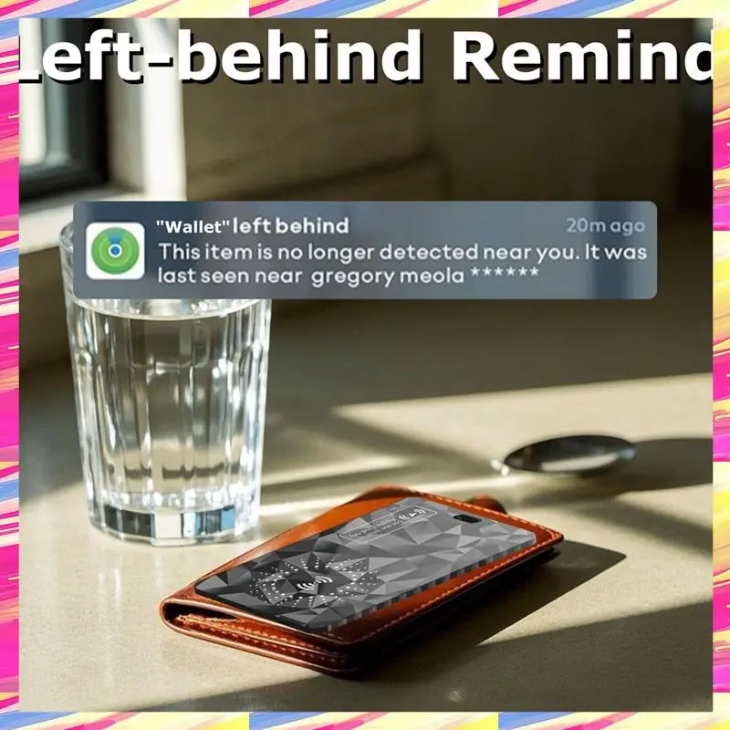 AIAI Ultra Slim Tracking Card Wallet Anti-Loss Card For Find My Ultra Thin Tracker