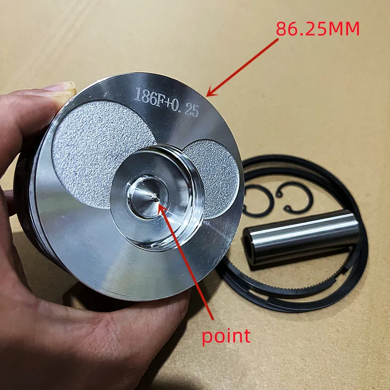 186F 186FA Piston ring pin snap ring kit For 186F+0.25 / 186F+0.50 186FA+0.25 186FA+0.5 Chinese diesel engine Micro Tiller Parts