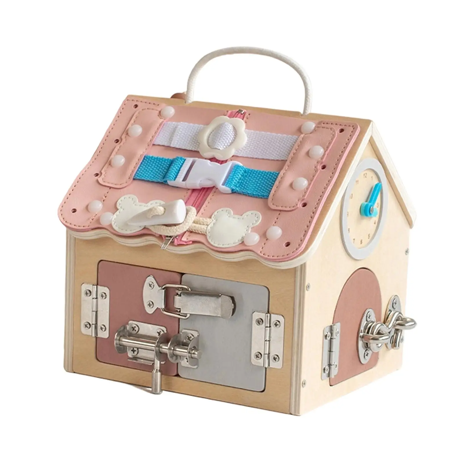 Casa de aprendizagem brinquedo do bebê de madeira multifuncional educacional playhouse brinquedo de desenvolvimento precoce para crianças de 3 anos de idade