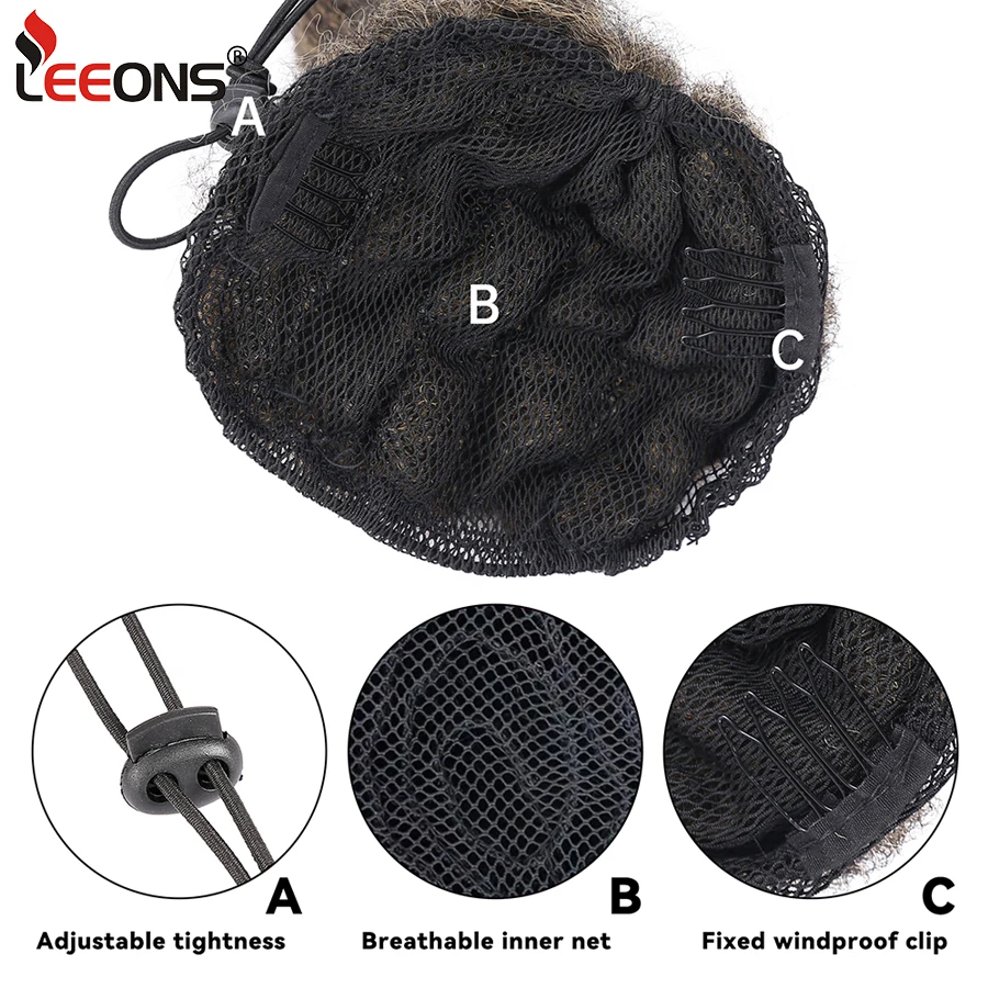 Long Afro Puff Kinky Straight Lantern Braid Bubble Ponytails Extension Drawstring Synthetic Clip In Hairpiece Ponytail For Women