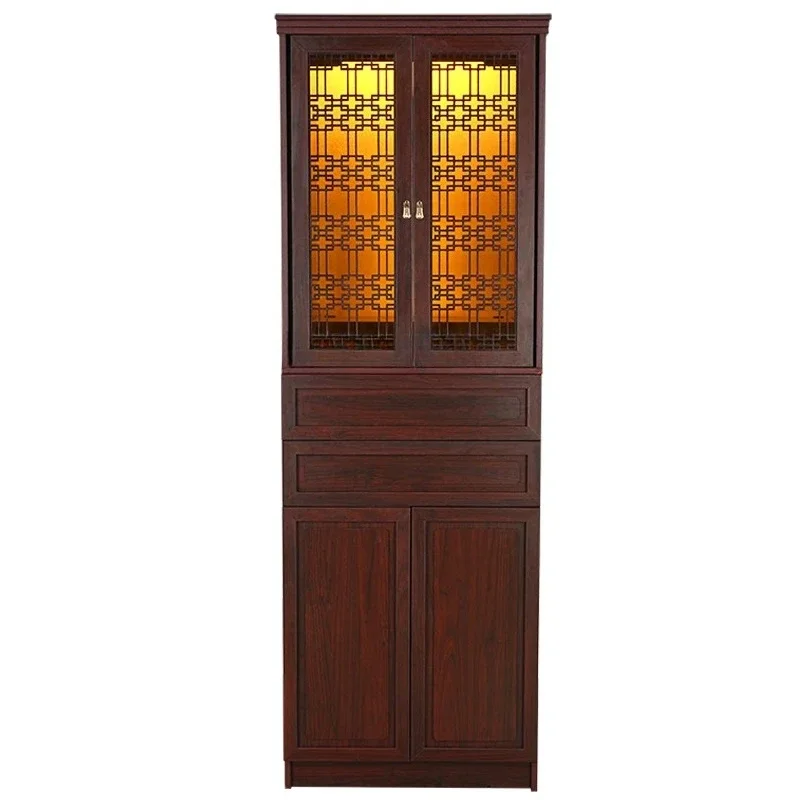 

Modern Minimalist with Door Chinese Retro Hidden Door God of Wealth Guanyin Altar Buddha Niche Clothes Closet
