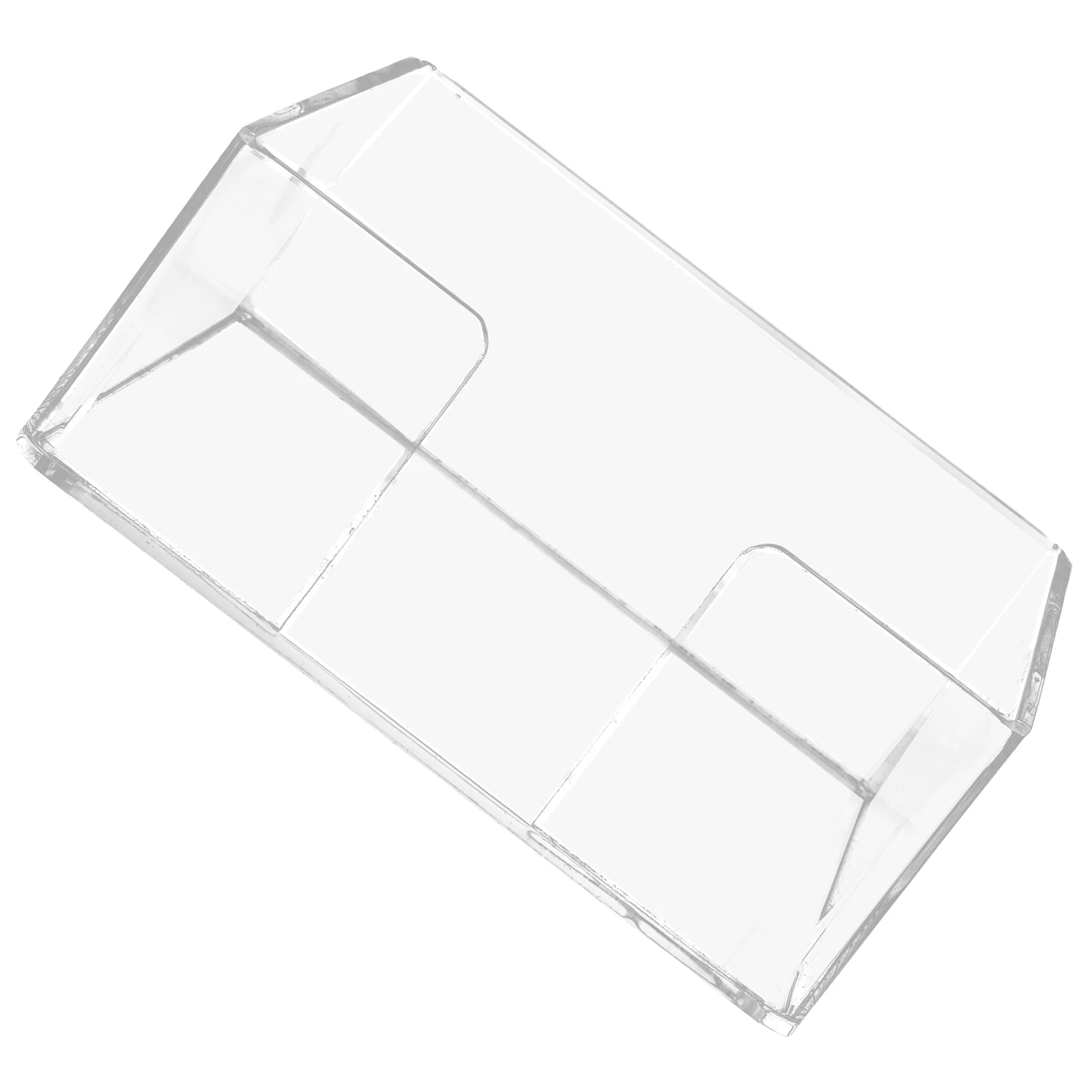 

Acrylic Tissue Box Clear Napkin Holder Cube Organizer for Desk Dinner Paper Edge Smooth Family Hotel Restaurant