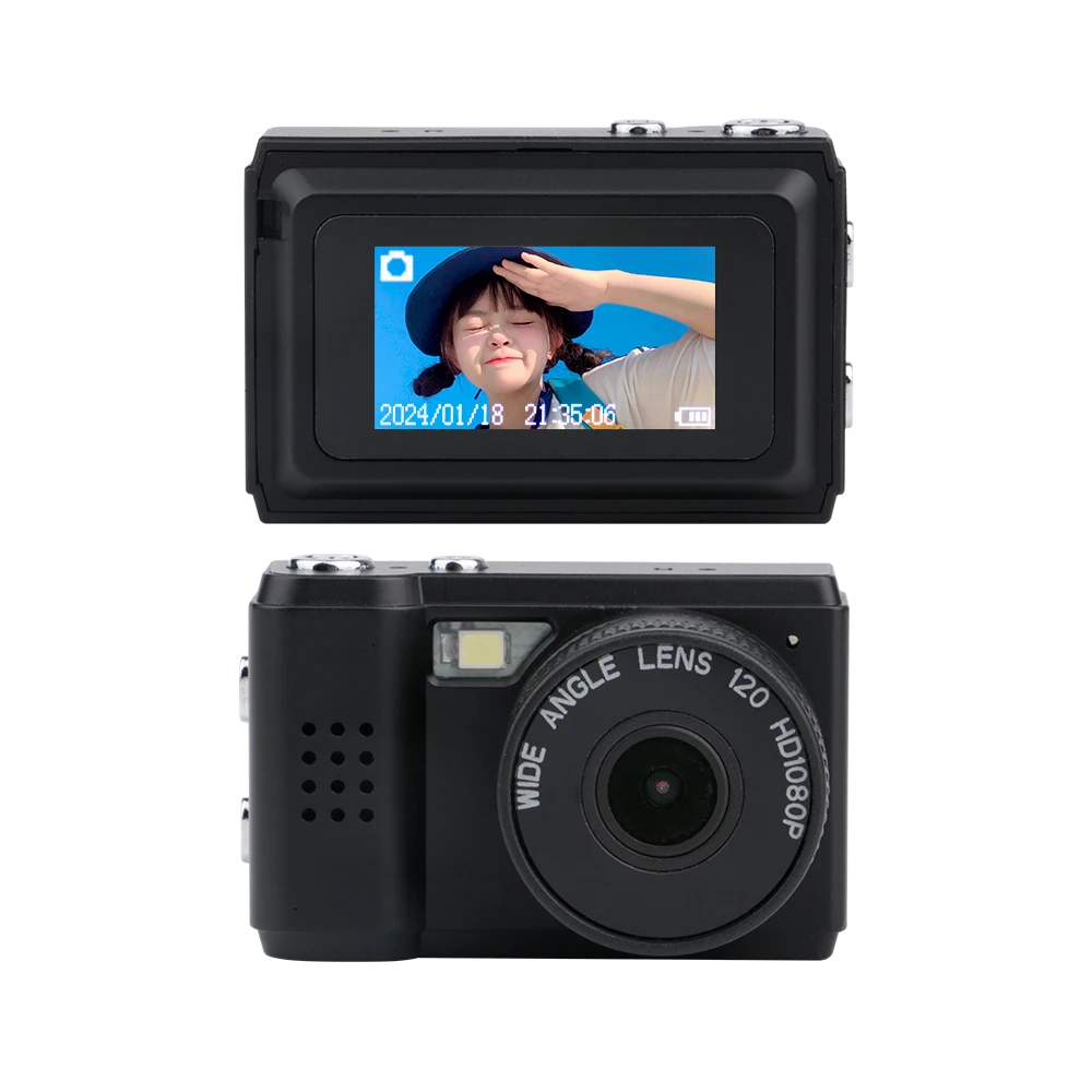 1080P Mini Camcorder with Screen HD Compact Camcorder with Flash Portable DV Indoor Home Outdoor Sports Video Recorder