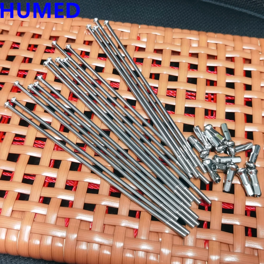 

10pcs/lot 9G Diameter3.5mm Straight Pull Head Motorcycle Spokes 304 Stainless Steel Material Motocross Wheel Spokes And Caps
