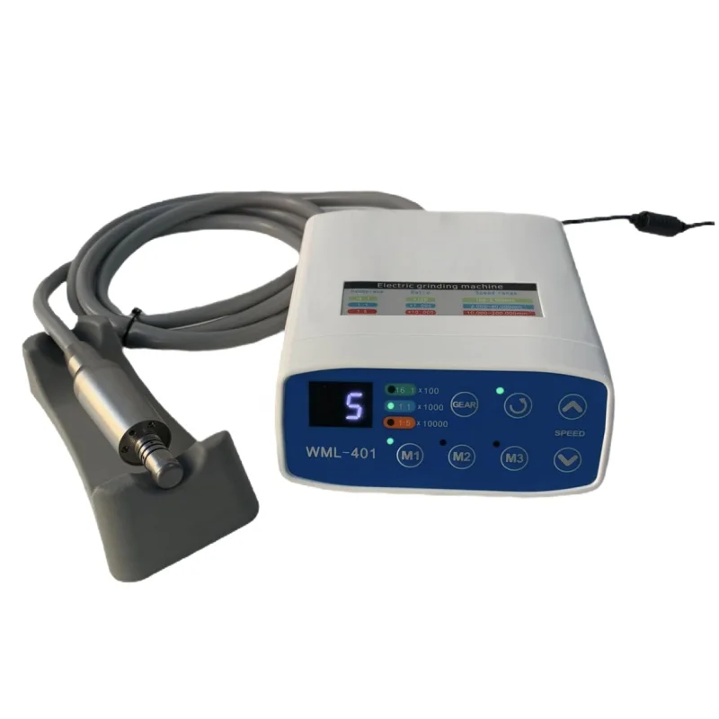 Electric Microcotor Dental Grinding Machine with LED E Type Handle Work With 1:1/1:5/4:1/1:4.2 Contra Angle Handpiece