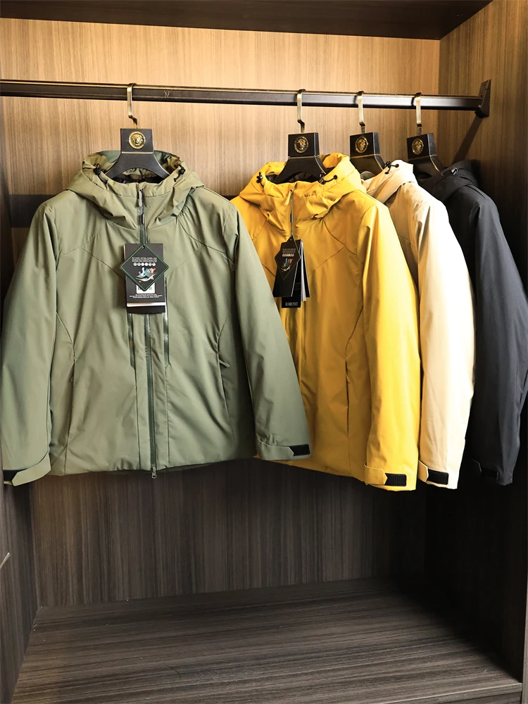 

Высококачественная мужская уличная куртка: ветрозащитная, водонепроницаемая, теплая, с хлопковым наполнителем, модный городской стиль, с множеством карманов и молниями