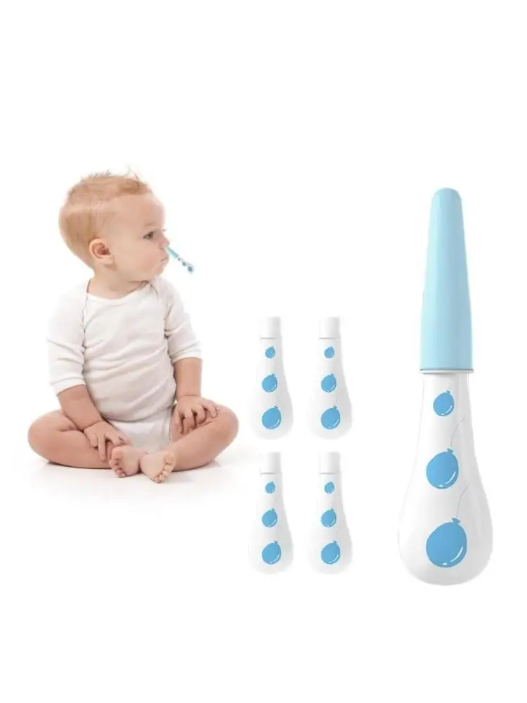 

U13F Manual Baby Nose Sucker Comfortable & Soft Round Tip Nasal Aspirator Safe and Reusable for Newborns Toddler Daily Use