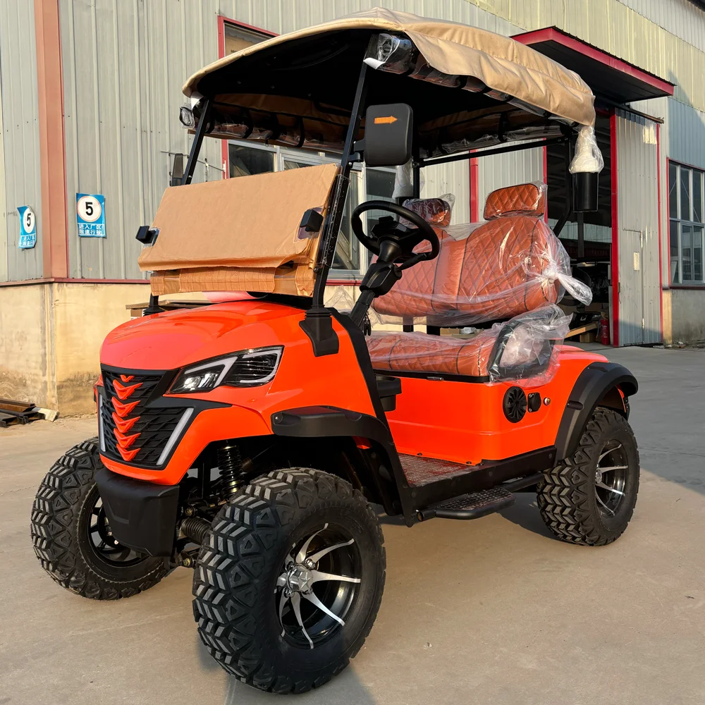 

CE Certification 48V 60V 72V Lithium Battery Lifted Kit Golf Carts Off Road Tires Solar Panels 2 Seater Electric Golf Cart