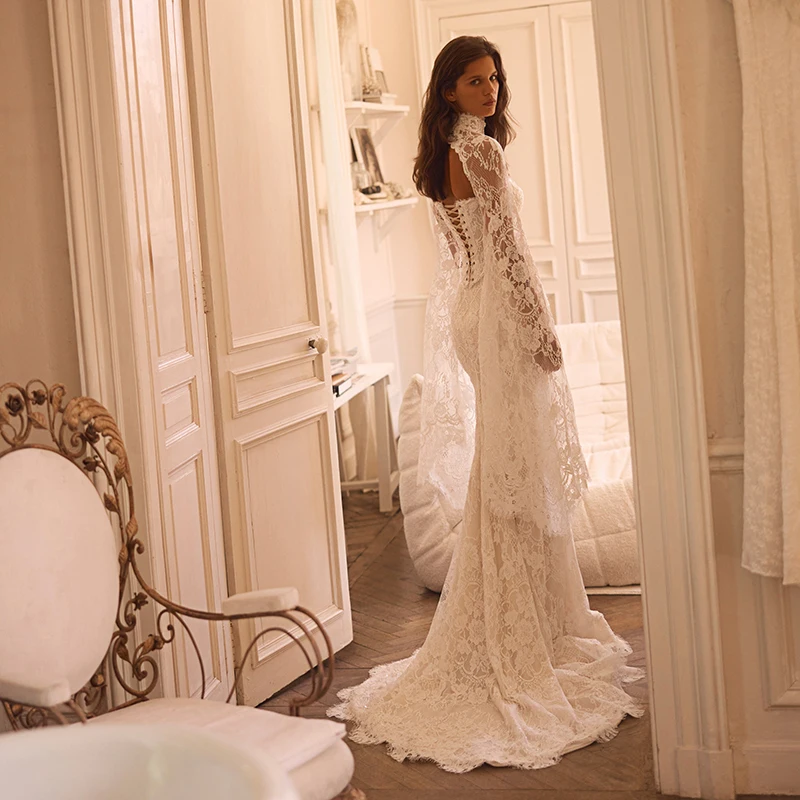 Eightree 2 Pieces Mermaid Wedding Dresses Sweetheart Lace Lace Up Back Wedding Ball Gown Women Bridal Ball Prom Dress Customized