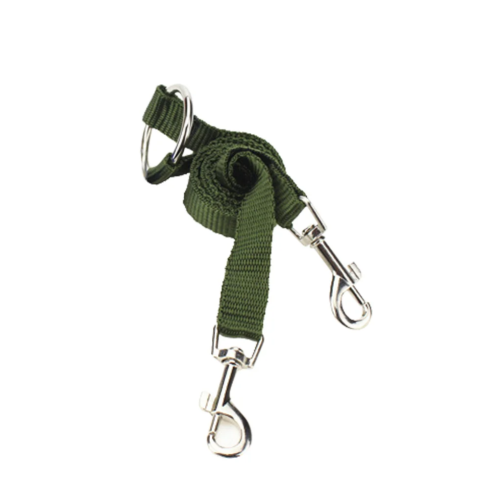 

Pet Leash Dual Control for Small Dogs and Cats Army Green Nylon Durable Walking Rope Dog Leash Dog Hauling Cable