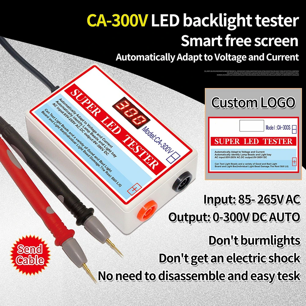 

LED TV Backlight Tester Lamp Bead Test Capacitor Voltage Test Backlight Tester Light Board Test Tool Capacitor Diode Test