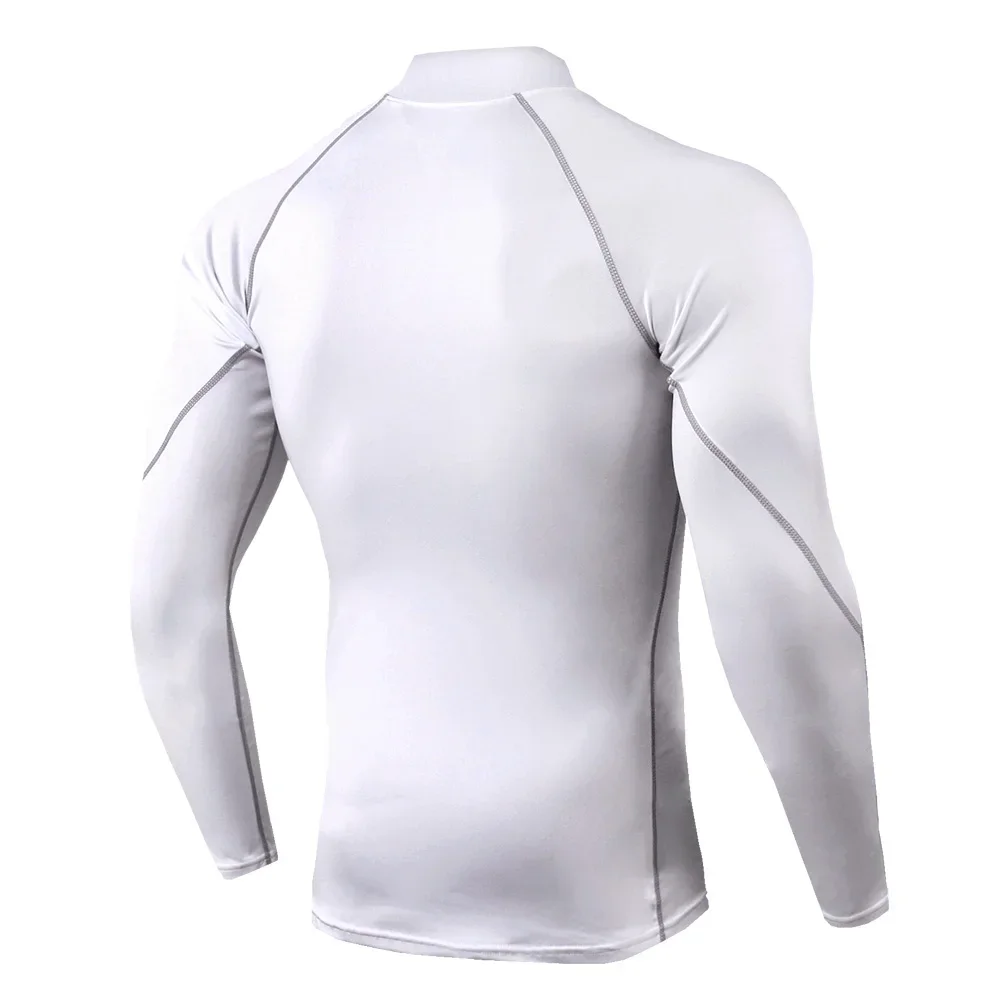 Men Bodybuilding Sport T-shirt Quick Dry Running Shirt Long Sleeve Compression Top Gym T Shirt Men Fitness Tight Rashgard