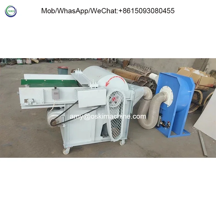 Polyester Fiber Opening Machine Cotton Yarn Woolen Making  Waste Textile Scrap