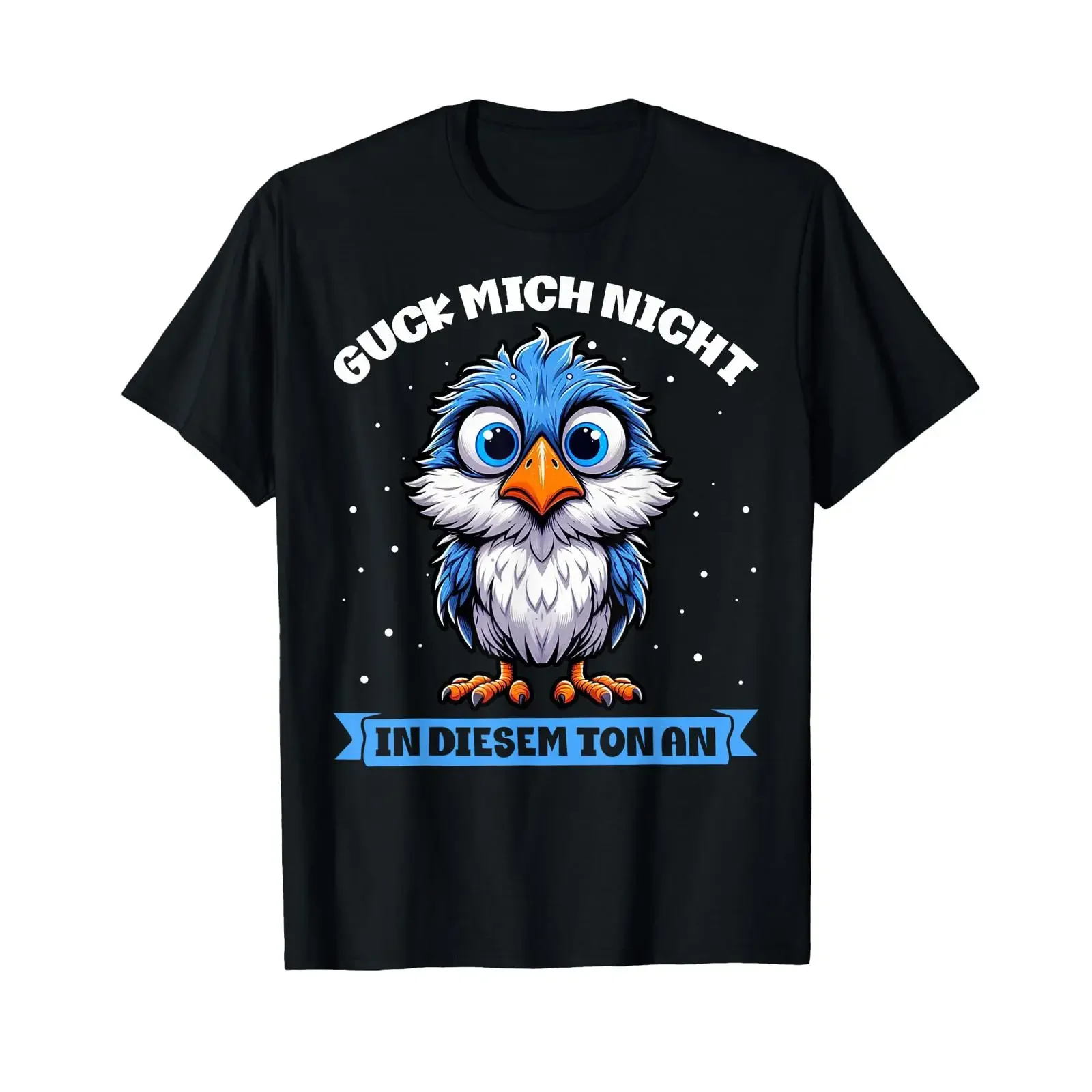 Sponsored Ad T Shirt with German Text quot Guck Mich Nicht In Diesem Ton An Lustiger Vogel vintage Washed Comfortable homme